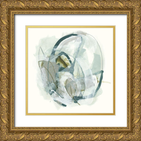 Omnipollos Flora IV Gold Ornate Wood Framed Art Print with Double Matting by Vess, June Erica