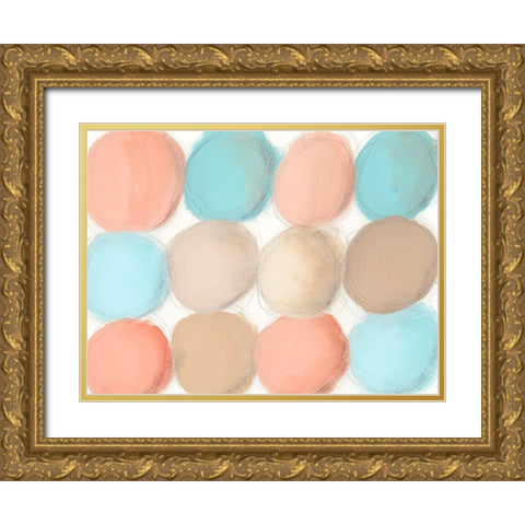 Tranquil Spheres II Gold Ornate Wood Framed Art Print with Double Matting by Moore, Regina