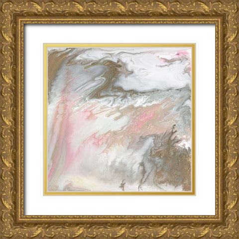 Pastel Illusion III Gold Ornate Wood Framed Art Print with Double Matting by Studio W