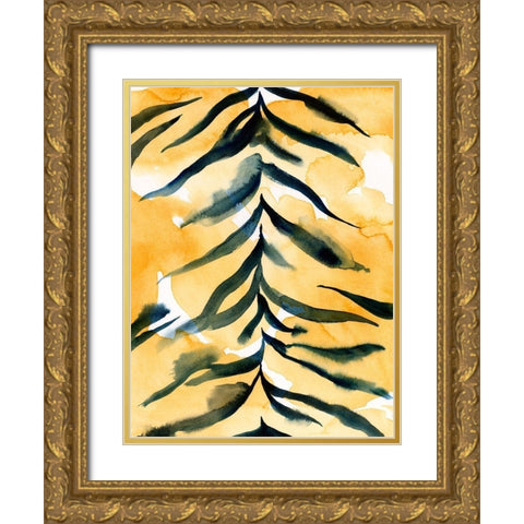 Jungle Jacket I Gold Ornate Wood Framed Art Print with Double Matting by Green, Jacob