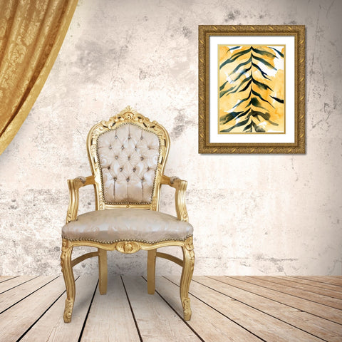 Jungle Jacket II Gold Ornate Wood Framed Art Print with Double Matting by Green, Jacob
