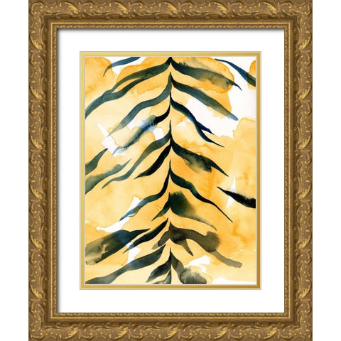 Jungle Jacket II Gold Ornate Wood Framed Art Print with Double Matting by Green, Jacob