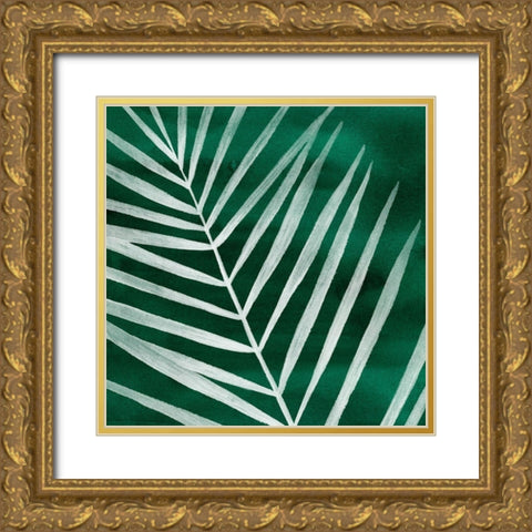 Velvet Palm III Gold Ornate Wood Framed Art Print with Double Matting by Popp, Grace