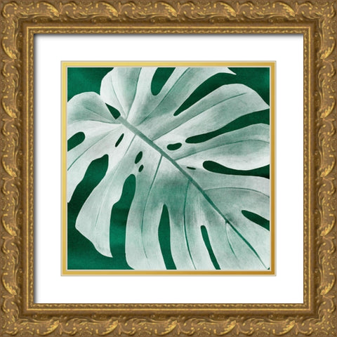 Velvet Palm IV Gold Ornate Wood Framed Art Print with Double Matting by Popp, Grace