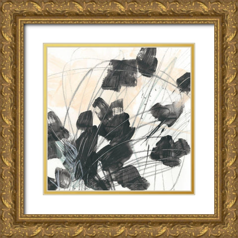 Scramble II Gold Ornate Wood Framed Art Print with Double Matting by Vess, June Erica