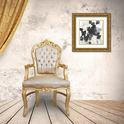Scramble III Gold Ornate Wood Framed Art Print with Double Matting by Vess, June Erica
