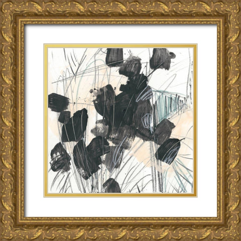 Scramble III Gold Ornate Wood Framed Art Print with Double Matting by Vess, June Erica