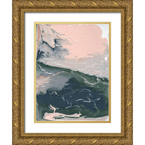 Sage Advice Abstract I Gold Ornate Wood Framed Art Print with Double Matting by Sizemore, Natalie
