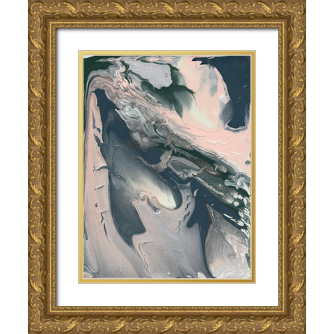 Sage Advice Abstract II Gold Ornate Wood Framed Art Print with Double Matting by Sizemore, Natalie