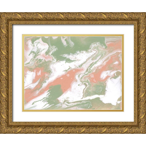 Saltwater Pastels I Gold Ornate Wood Framed Art Print with Double Matting by Studio W