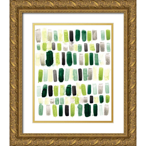 Jungle Palette II Gold Ornate Wood Framed Art Print with Double Matting by Vess, June Erica
