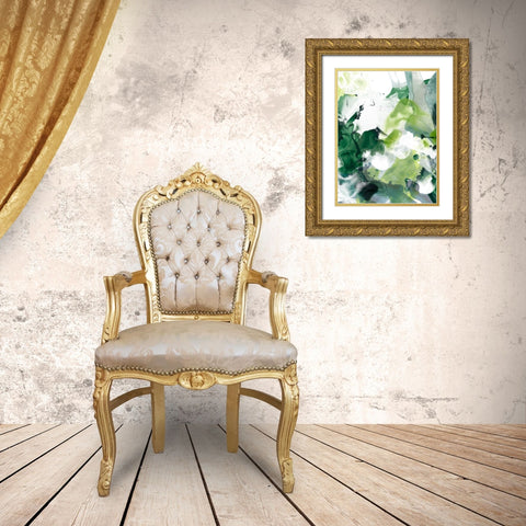 Jungle Marble II Gold Ornate Wood Framed Art Print with Double Matting by Vess, June Erica