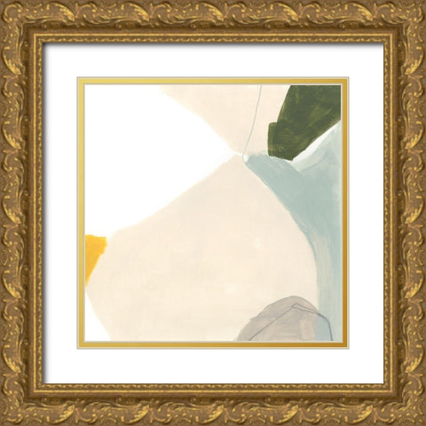 Tilt III Gold Ornate Wood Framed Art Print with Double Matting by Vess, June Erica