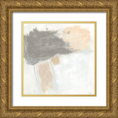 Glyph II Gold Ornate Wood Framed Art Print with Double Matting by Vess, June Erica