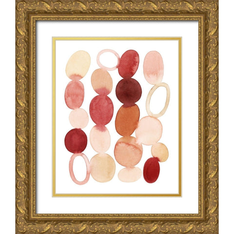 Organic Cairn I Gold Ornate Wood Framed Art Print with Double Matting by Popp, Grace