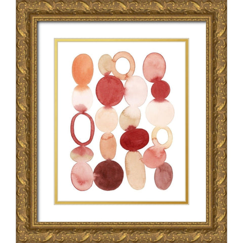 Organic Cairn II Gold Ornate Wood Framed Art Print with Double Matting by Popp, Grace