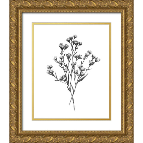 Wild Thistle Bundle I Gold Ornate Wood Framed Art Print with Double Matting by Scarvey, Emma