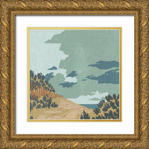Hidden Dune II Gold Ornate Wood Framed Art Print with Double Matting by Green, Jacob