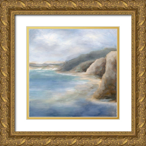 Water Chill Gold Ornate Wood Framed Art Print with Double Matting by Keusder, Danusia