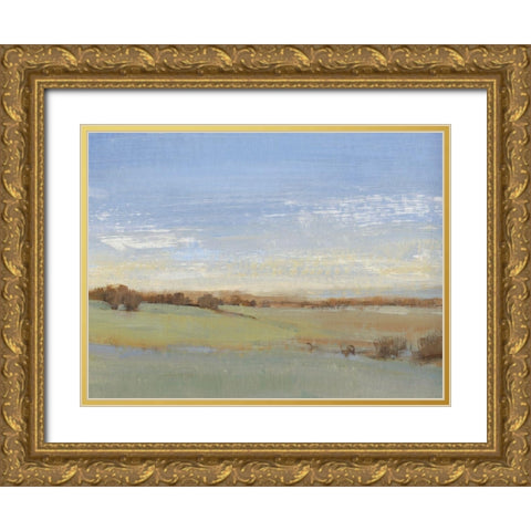 Soft Afternoon II Gold Ornate Wood Framed Art Print with Double Matting by OToole, Tim