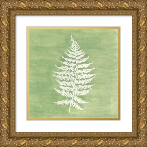 Forest Ferns I Gold Ornate Wood Framed Art Print with Double Matting by Lam, Vanna