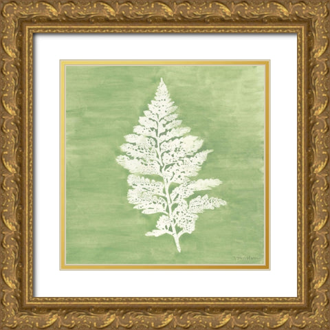 Forest Ferns IV Gold Ornate Wood Framed Art Print with Double Matting by Lam, Vanna