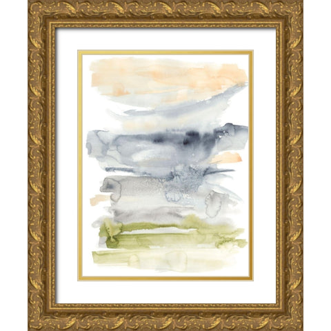 Crystallized Marsh II Gold Ornate Wood Framed Art Print with Double Matting by Goldberger, Jennifer