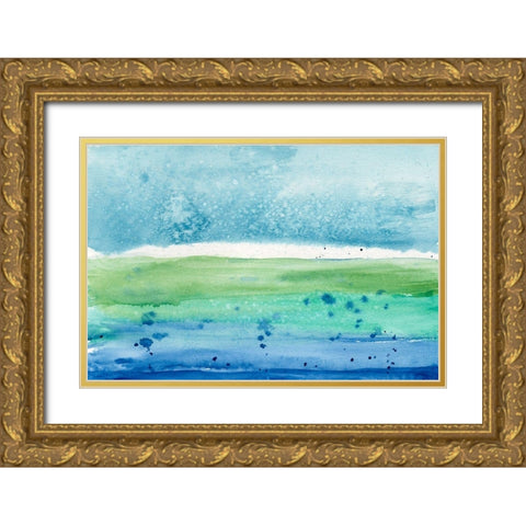 Go Lightly II Gold Ornate Wood Framed Art Print with Double Matting by Ludwig, Alicia