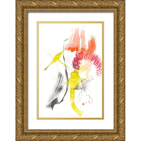 Swing Set II Gold Ornate Wood Framed Art Print with Double Matting by Goldberger, Jennifer