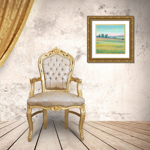 Custom Vivid Landscape V Gold Ornate Wood Framed Art Print with Double Matting by OToole, Tim