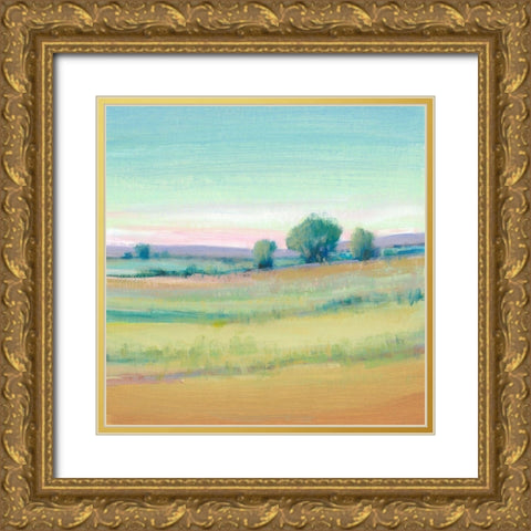 Custom Vivid Landscape VI Gold Ornate Wood Framed Art Print with Double Matting by OToole, Tim