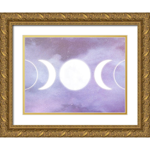 Celestia I Gold Ornate Wood Framed Art Print with Double Matting by Borges, Victoria