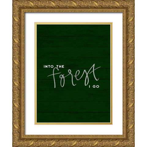 Hug a Tree II Gold Ornate Wood Framed Art Print with Double Matting by Hambly, Anna