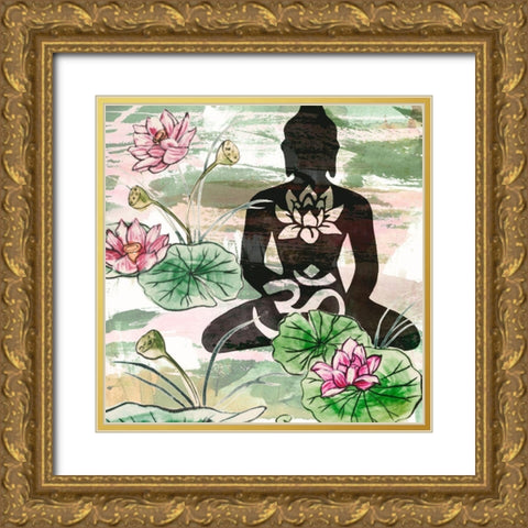 Path to Enlightenment II Gold Ornate Wood Framed Art Print with Double Matting by Wang, Melissa