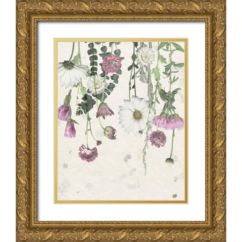 Flower Veil I Gold Ornate Wood Framed Art Print with Double Matting by Popp, Grace