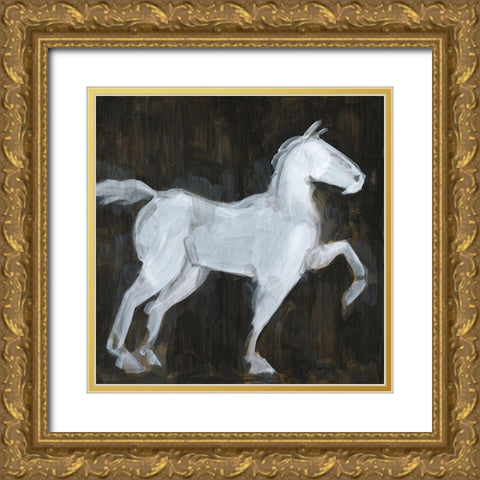High Stepping I Gold Ornate Wood Framed Art Print with Double Matting by Green, Jacob
