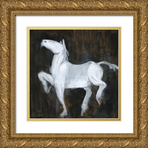 High Stepping II Gold Ornate Wood Framed Art Print with Double Matting by Green, Jacob