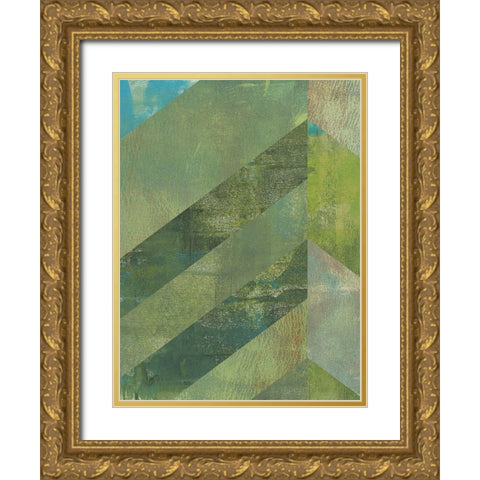 Emerald Canopy I Gold Ornate Wood Framed Art Print with Double Matting by Green, Jacob