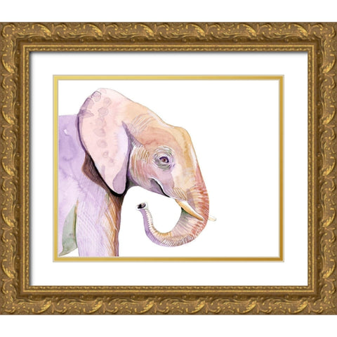 Sunset Safari VII Gold Ornate Wood Framed Art Print with Double Matting by Ludwig, Alicia