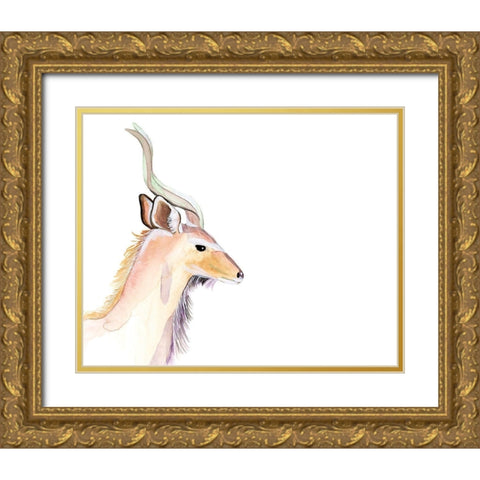 Sunset Safari IX Gold Ornate Wood Framed Art Print with Double Matting by Ludwig, Alicia