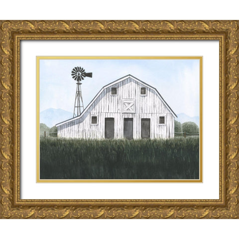 Blueridge Barn I Gold Ornate Wood Framed Art Print with Double Matting by Popp, Grace