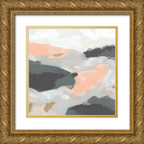 Rock Currents I Gold Ornate Wood Framed Art Print with Double Matting by Vess, June Erica