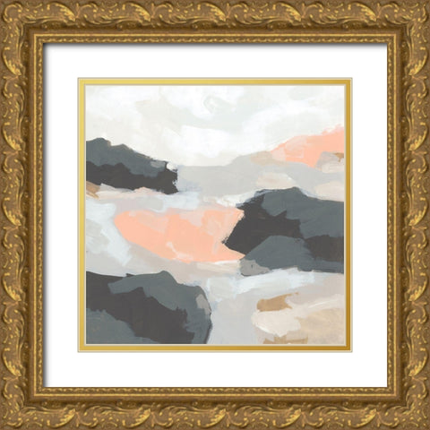 Rock Currents II Gold Ornate Wood Framed Art Print with Double Matting by Vess, June Erica