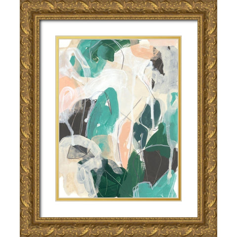 Modal I Gold Ornate Wood Framed Art Print with Double Matting by Vess, June Erica