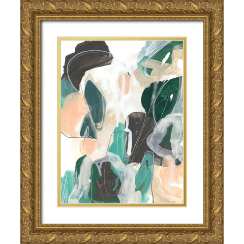 Modal II Gold Ornate Wood Framed Art Print with Double Matting by Vess, June Erica