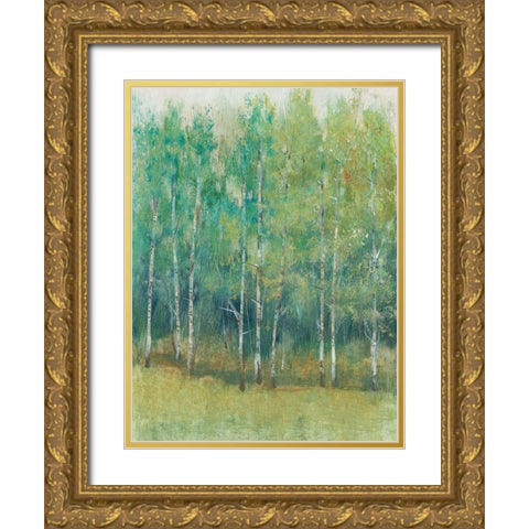 Woodland Edge I Gold Ornate Wood Framed Art Print with Double Matting by OToole, Tim