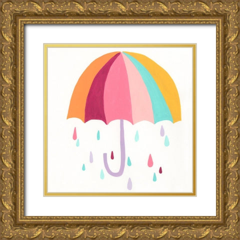 Happy Magic II Gold Ornate Wood Framed Art Print with Double Matting by Vess, June Erica