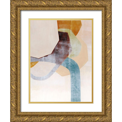 Desert Rockfall I Gold Ornate Wood Framed Art Print with Double Matting by Popp, Grace