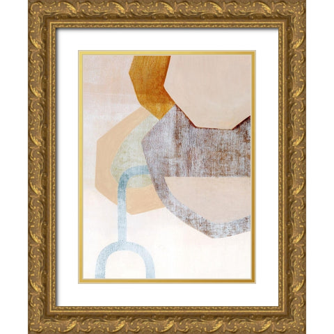 Desert Rockfall II Gold Ornate Wood Framed Art Print with Double Matting by Popp, Grace