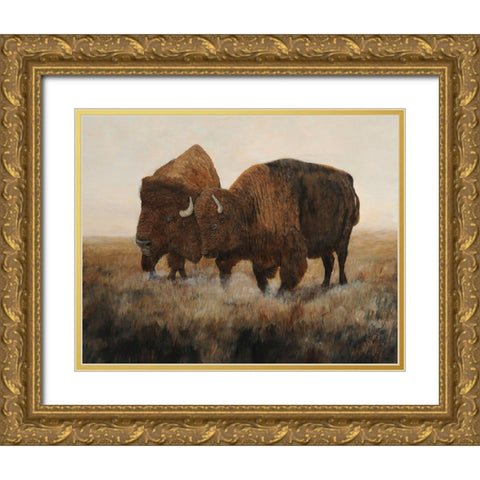 The Dance Gold Ornate Wood Framed Art Print with Double Matting by Winkler, Kathy